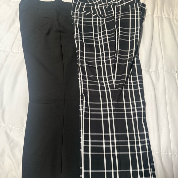Express Black and White Checkered Women's Trousers - Picture 1 of 4